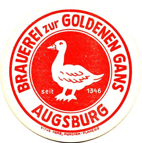 augsburg a-by gold gans rund 2a (215-m weie gans-rot) 